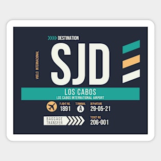 Los Cabos (SJD) Airport Code Baggage Tag Magnet